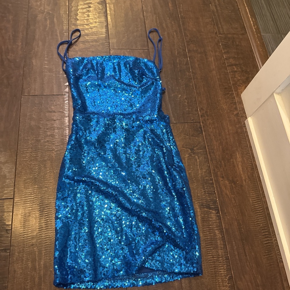 Lucy in the Sky Royal Blue Sequin Dress